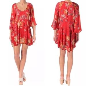 Free People Eyes On You Floral Trapeze Dress: Size 0/S